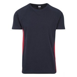 Urban Classics Tričko  červená / biela / námornícka modrá