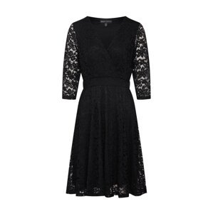 Mela London Kokteilové šaty 'DELICATE LACE LONG SLEEVE DRESS'  čierna