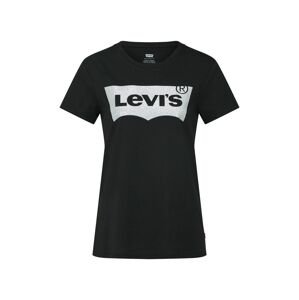 LEVI'S Tričko 'THE PERFECT TEE BLACKS'  čierna / strieborná