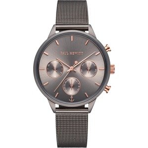 Paul Hewitt Analógové hodinky 'Everpulse'  ružové zlato / sivobéžová