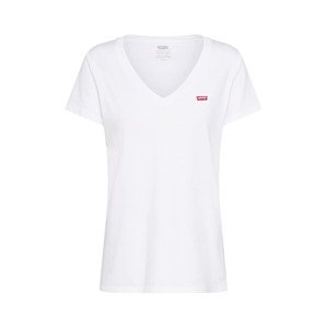 LEVI'S ® Tričko 'Perfect Vneck'  červená / biela