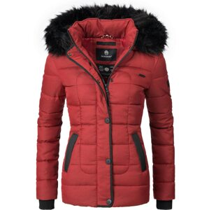 MARIKOO Zimná bunda 'Unique'  červená / čierna