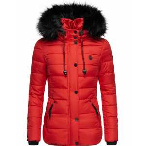 NAVAHOO Zimná bunda 'Zuckerbiene'  jasne červená / čierna