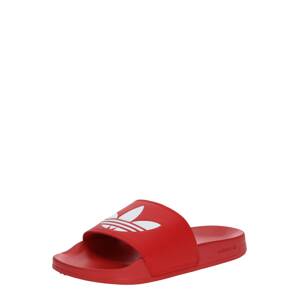 ADIDAS ORIGINALS Plážové / kúpacie topánky 'Adilette Lite'  červená / biela