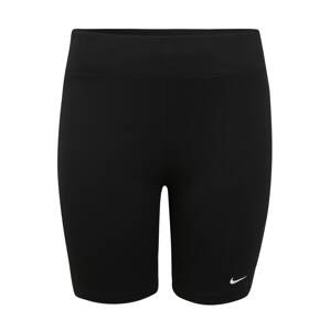 Nike Sportswear Nohavice 'W NSW LEGASEE BIKE SHORT PLUS'  čierna / biela