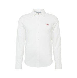 LEVI'S ® Košeľa 'LS Battery HM Shirt Slim'  červená / biela
