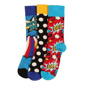 Happy Socks Ponožky 'Father's Day'  svetlomodrá / žltá / červená / biela