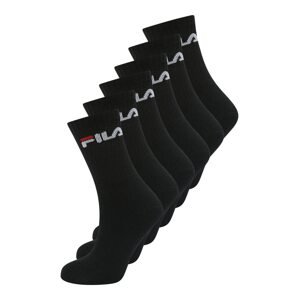 FILA Športové ponožky  červená / čierna / biela