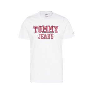 Tommy Jeans Tričko 'Essential'  tmavomodrá / grenadínová / biela