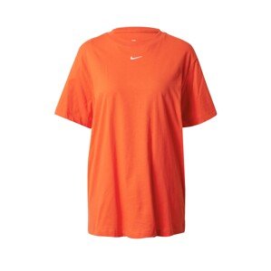 Nike Sportswear Tričko 'Essential'  oranžovo červená / biela