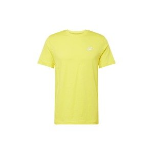 Nike Sportswear Tričko 'Club'  žltá / biela