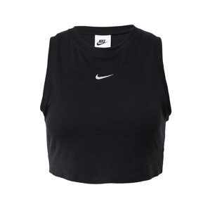 Nike Sportswear Top 'ESSNTL'  čierna / biela