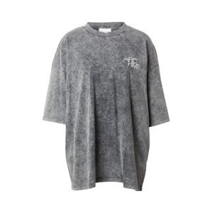 TOPSHOP Oversize tričko  sivá / biela
