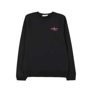 Calvin Klein Jeans Mikina  svetločervená / čierna / biela
