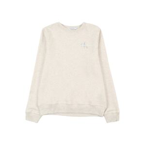 Calvin Klein Jeans Mikina  krémová / svetlohnedá / sivá / biela