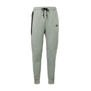 Nike Sportswear Nohavice 'TECH FLEECE'  zelená / čierna