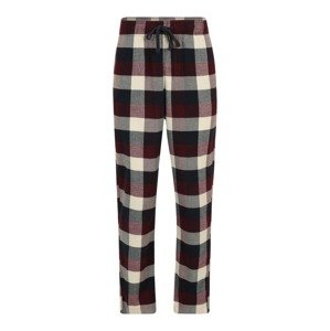 HOLLISTER Pyžamové nohavice  béžová / modrá melírovaná / červená / čierna