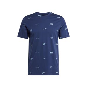 Nike Sportswear Tričko 'CLUB'  námornícka modrá / svetlomodrá