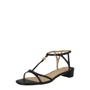 Lauren Ralph Lauren Remienkové sandále 'FALLON'  čierna