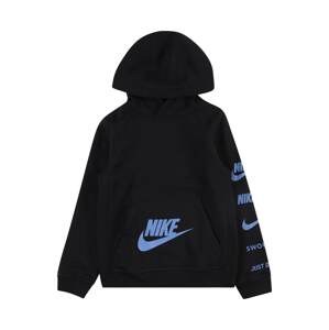 Nike Sportswear Mikina  nebesky modrá / čierna