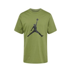 Jordan Funkčné tričko  trávovo zelená / čierna