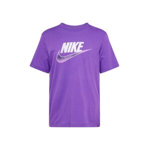 Nike Sportswear Tričko 'FUTURA'  modrofialová / tmavofialová / biela