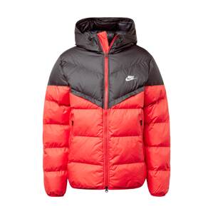 Nike Sportswear Zimná bunda  červená / čierna / biela