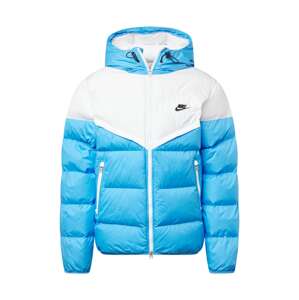 Nike Sportswear Zimná bunda  svetlomodrá / biela