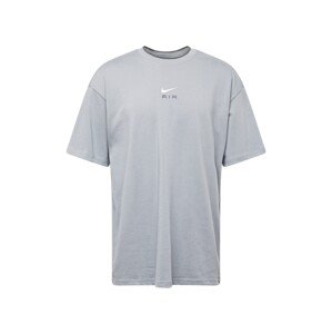 Nike Sportswear Tričko 'AIR'  sivá / svetlosivá / biela