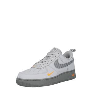Nike Sportswear Nízke tenisky 'AIR FORCE 1'  sivá / svetlosivá / oranžová