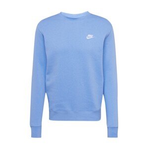 Nike Sportswear Mikina 'Club Fleece'  modrá / biela