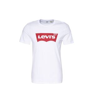 LEVI'S ® Tričko 'Graphic Set In Neck'  červená / biela