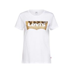 LEVI'S ® Tričko 'The Perfect'  zlatá / biela