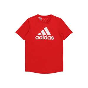 ADIDAS SPORTSWEAR Funkčné tričko 'Designed To Move'  ohnivo červená / biela