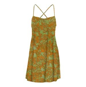 ONLY Letné šaty 'Alma'  okrová / zelená