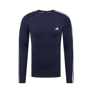 ADIDAS PERFORMANCE Funkčné tričko 'Techfit 3-Stripes '  námornícka modrá / biela