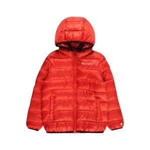 Champion Authentic Athletic Apparel Zimná bunda 'Legasy'  oranžovo červená / čierna / biela