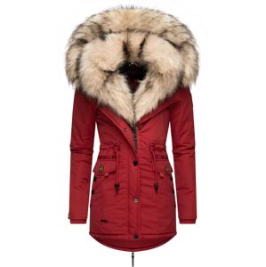 NAVAHOO Zimný kabát 'Sweety'  béžová / červená