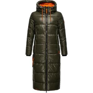 NAVAHOO Zimný kabát 'Schmuseengel'  olivová / oranžová / čierna / biela