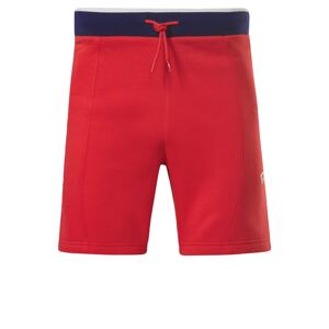Reebok Športové nohavice  námornícka modrá / červená