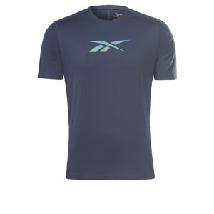 Reebok Funkčné tričko  námornícka modrá / svetlomodrá