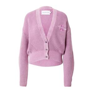 Calvin Klein Jeans Kardigán  ružová / biela
