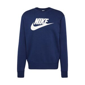 Nike Sportswear Športová mikina  námornícka modrá / biela