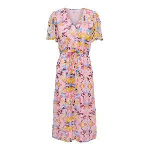 JDY Letné šaty 'Summer'  svetlomodrá / zlatá žltá / rosé / pastelovo ružová