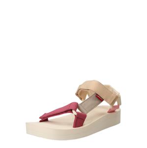LEVI'S ® Sandále 'CADYS'  kamenná / malinová / šedobiela