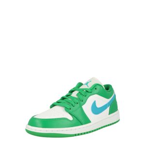 Jordan Nízke tenisky 'Air Jordan 1'  modrozelená / trávovo zelená / šedobiela