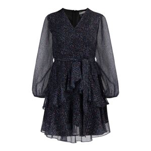 DreiMaster Vintage Šaty  modrá / sivá / farba lesného ovocia / čierna