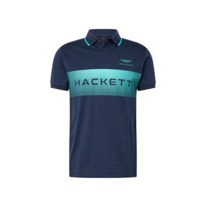 Hackett London Tričko  námornícka modrá / tyrkysová