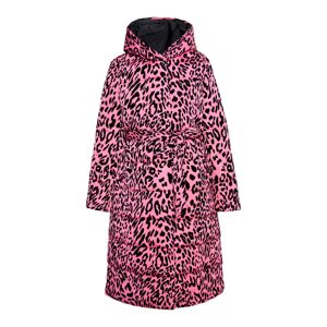 faina Zimný kabát  ružová / čierna