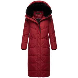 NAVAHOO Zimný kabát 'Hingucker XIV'  rubínová / čierna